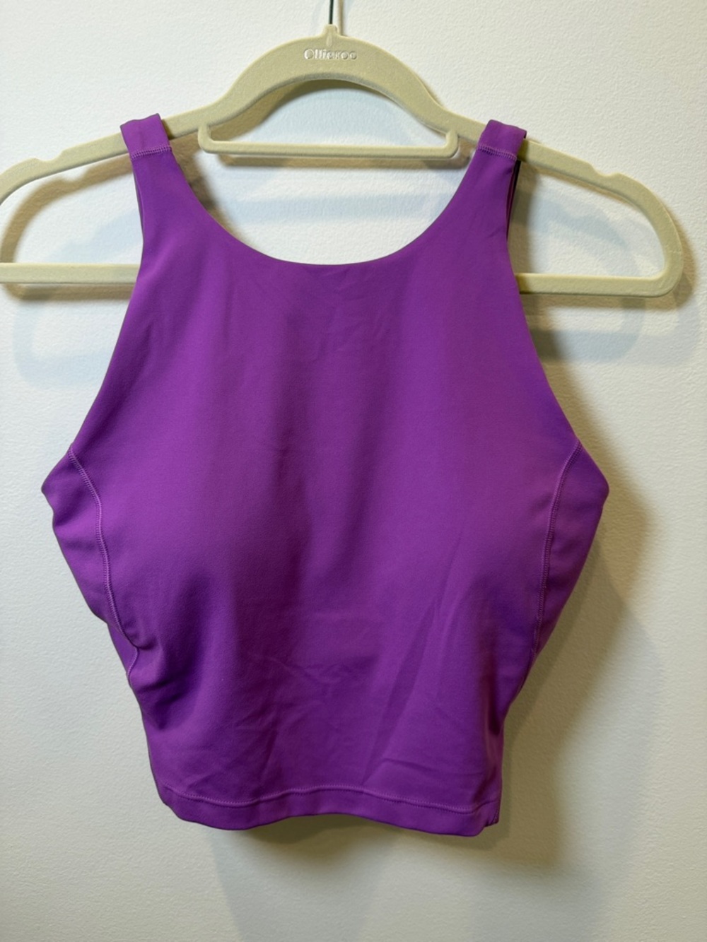 lululemon athletica Vibrant Purple High-Neck Crop Tank